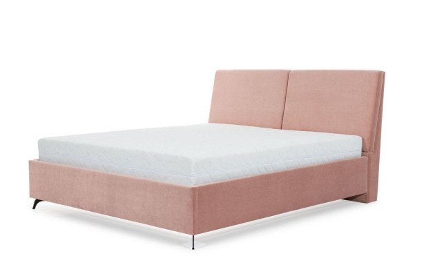 Bed Rosa Bedroom Wood Furniture Textile Hotel Beds Art Deco Style