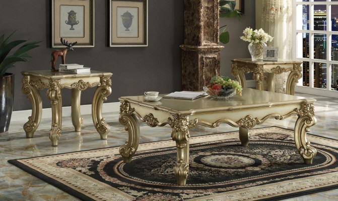 Elegant design coffee table side table sofa living room table baroque