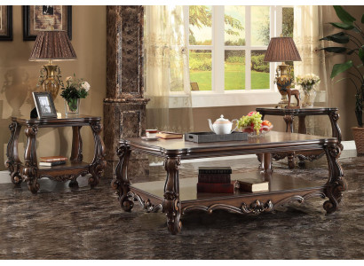 Luxury Coffee table Real Wood Decorative Tables Side Sofa Table Living room