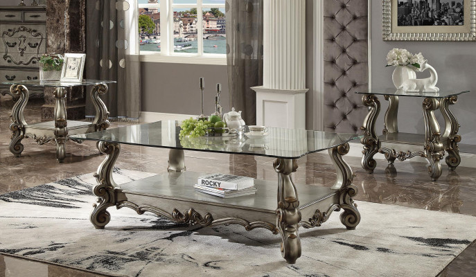 Elegant designer coffee table side table sofa decoration living room table baroque