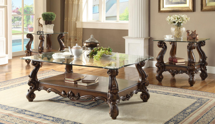 Elegant designer coffee table side table decorative sofa living room table baroque