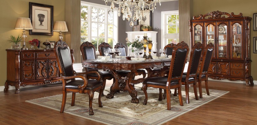 Dining room Suite Table 6 Armchair Sideboard Chest of drawers Suite Display case