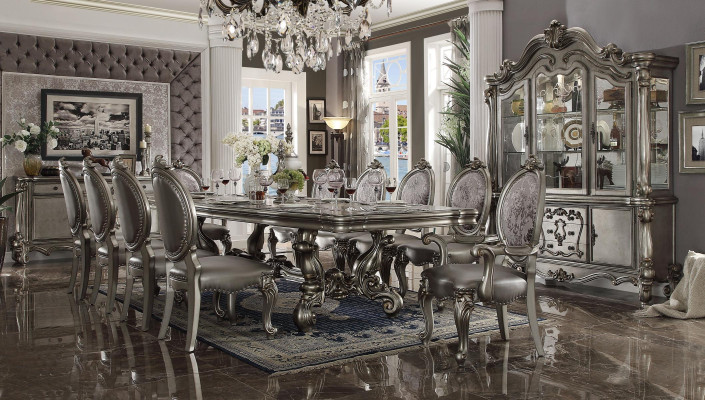 Dining table 10 x chairs Dining room set Dining set Wood Table 11 pieces. Baroque
