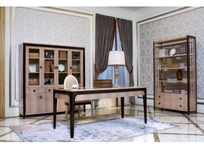 Office Set Suite Furniture Desk Table Wardrobe Shelf Complete 4pcs.