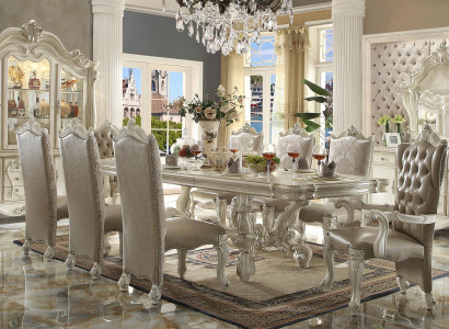 Baroque style Dining room Suite Luxurious Dining table 8x Chairs Sideboard Mirror