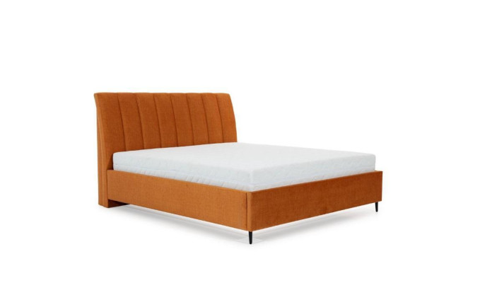 Bed Orange Bedroom Upholstery Furniture Textile Modern Style Beds