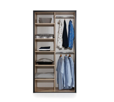 Loft Wardrobe Multi-Purpose Cabinet Wood Wardrobe Cabinets Furniture Brown