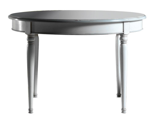 Round Dining table Dining room Tables Furniture Furnishings Wooden Table White Italy