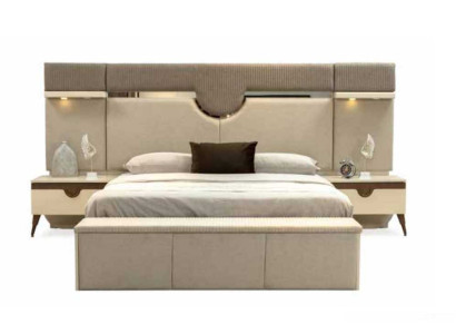 Set 3 pieces Bedroom Suite Bed 2x Bedside table Style Stylish Furniture Beds