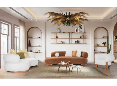 Upholstery Sofa set Modern 3+3+1 Set Luxury Furniture Couch Textile 3 pieces