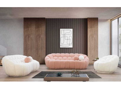 Modern Sofa set 3+3+1 Seater Luxury Couch Armchair Textile Furniture new