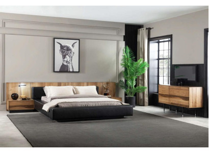 Luxurious and comfortable 4-piece bedroom set in brown - modern style for your bedroom