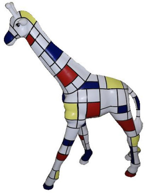 Designer Figures Modern Decorations Garden Giraffe Statue Sculpture Sculptures
