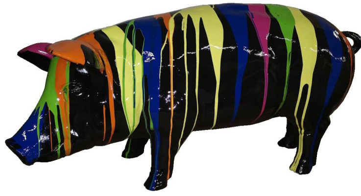 Decoration Pig Abstract Figure Statue Figures Decoration Garden Modern Sculptures