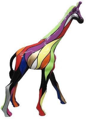 Design Statue Colorful Sculpture Abstract Figures Statues Hand Painted Decoration