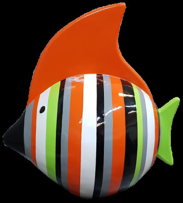 Design home decoration statues sculptures figures abstract fish figure decoration