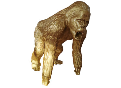 Gold decorative gorilla figures statues decoration garden new designer figure statue