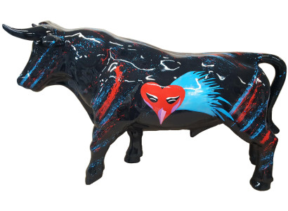 Decorative Statue Bull Decorative Statue Sculpture Abstract Design Figure Garden Decoration