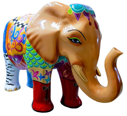 Home Decorative Sculptures Abstract Elephant Design Statues Figures Figure Decoration