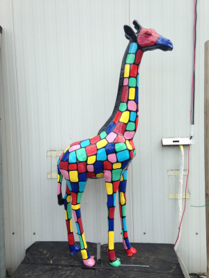 Design home decoration sculptures statues figures abstract giraffe figure decoration