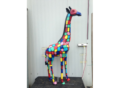 Design home decoration sculptures statues figures abstract giraffe figure decoration