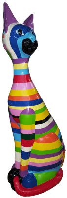 Statues Sculpture Decorative Statue Colorful Decorative Statue Sculpture Abstract Design Figure