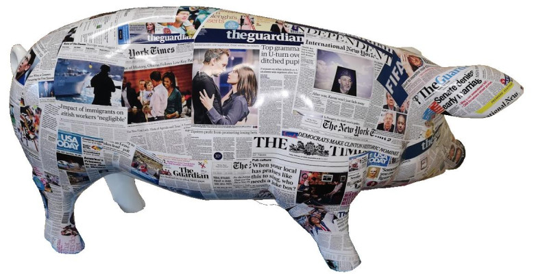 Sculptures Design Home Decoration Statues Figures Abstract Pig Figure Decoration
