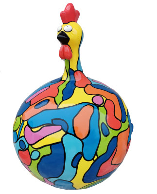 Design decoration statue hanging painted living room garden figures sculptures statues