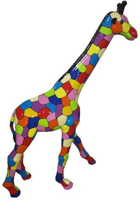 Design home decoration statues sculptures figures abstract giraffe figure decoration