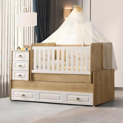 Stylish childrens bed from light wood luxurious bed frame perfect new
