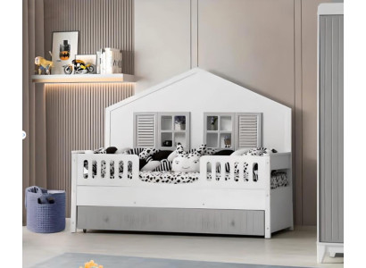 Modern Childrens bed Gray Color Luxurious Design Furniture for the little ones