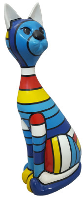 Modern Decoration Abstract Figure Figures Abstract Statues Sculpture Cat 95 cm