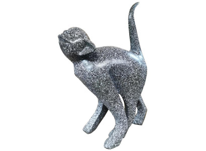 Design figure monkey decorative statue sculpture abstract designer loft silver sculptures