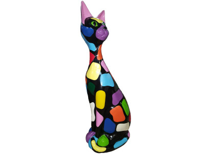 Cat Modern Decoration Statues 95 cm Sculpture designer Loft colorful sculptures