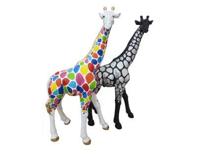 Design Figures Giraffe Decorations Garden Giraffe Statue Sculpture Sculptures