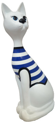 Designer Decorative Statues Modern Painted Figures Abstract Statues Cat new