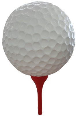 Decorative design figures modern decorations garden figures golf ball sculpture
