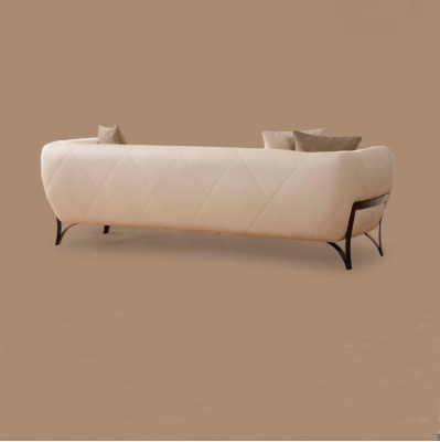 Sofa Sofa set 3+3+1 Seater Couch Upholstery Suite Living room Sofas Designer