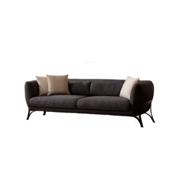 Sofa 3 Seater Gray Leisure Padded for Living room Comfortable Sofa Modern new