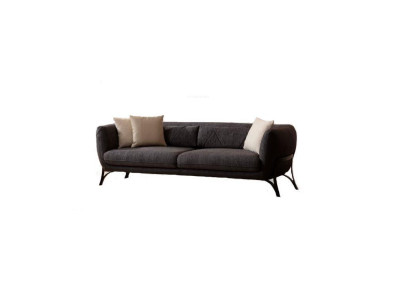 Sofa 3 Seater Gray Leisure Padded for Living room Comfortable Sofa Modern new