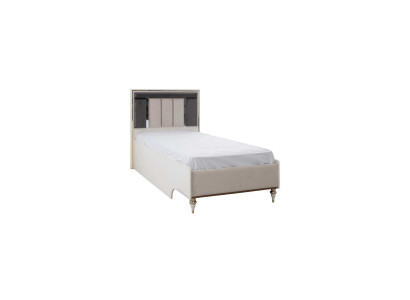 Luxury Childrens bed Bed Frame Bed Childrens room Bed frame e Beige Fabric
