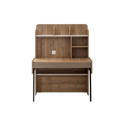 Desk Office desk Computer desk Brown Office furniture Wood Table Shelves