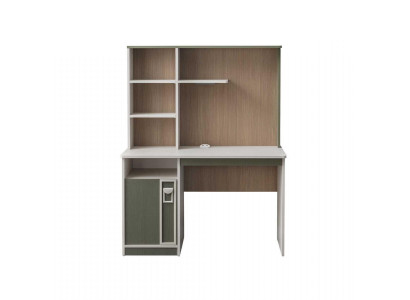 Desk Shelves Computer desk Wood Gray Childrens room Table Children