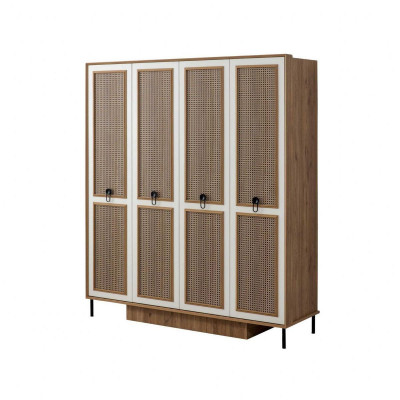 Suite Childrens room Bed Childrens bed Children's furniture Brown Wood Set 5pcs