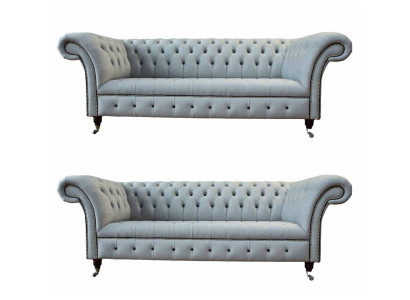 Designer Living room Set 2x 3 Seater Sofas Luxury Living room Set Furniture