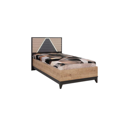 Children's furniture youth bed children's room bed children's bed brown wood set 4 pieces