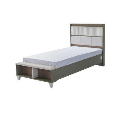 Kinderfurniture Suite Childrens room Bed Childrens bed Gray Wood Set 4pcs