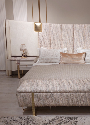 Bed 2x Bedside tables Bedroom Complete Luxury Furnishings new Furniture