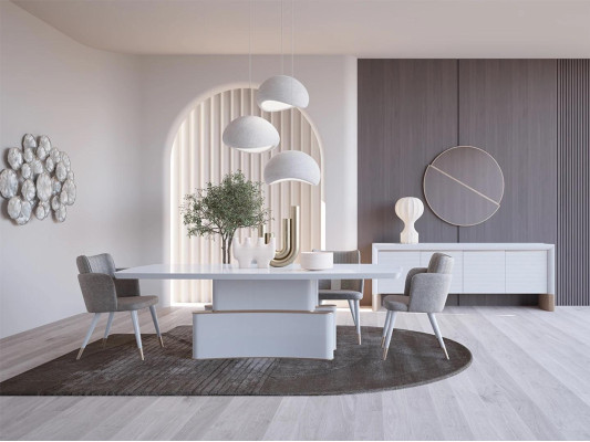 Luxury Dining room Set Dining table Design Sideboard Modern Furniture Dining set