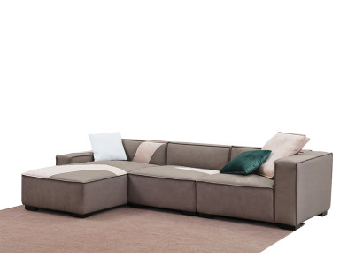 Corner sofa Living landscape Sofa Couch L-shape Upholstery Couches Leather Design Italy